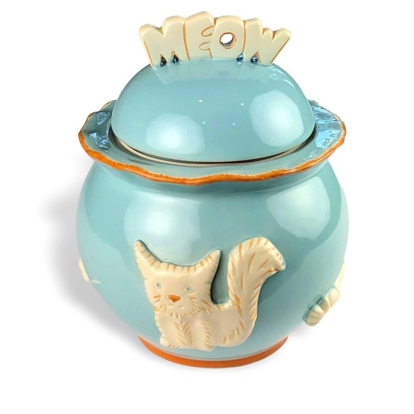 Carmel Ceramica Other - Carmel Ceramica Cat Cookie jar with “Meow” lid